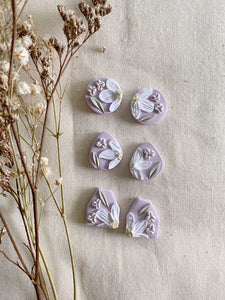 Orchid Studs (Lilac)