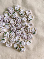 Load image into Gallery viewer, Orchid Studs (Ivory)
