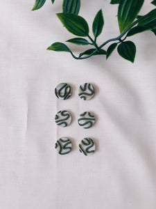 Contours (Tropical Sunset) - Circle Studs