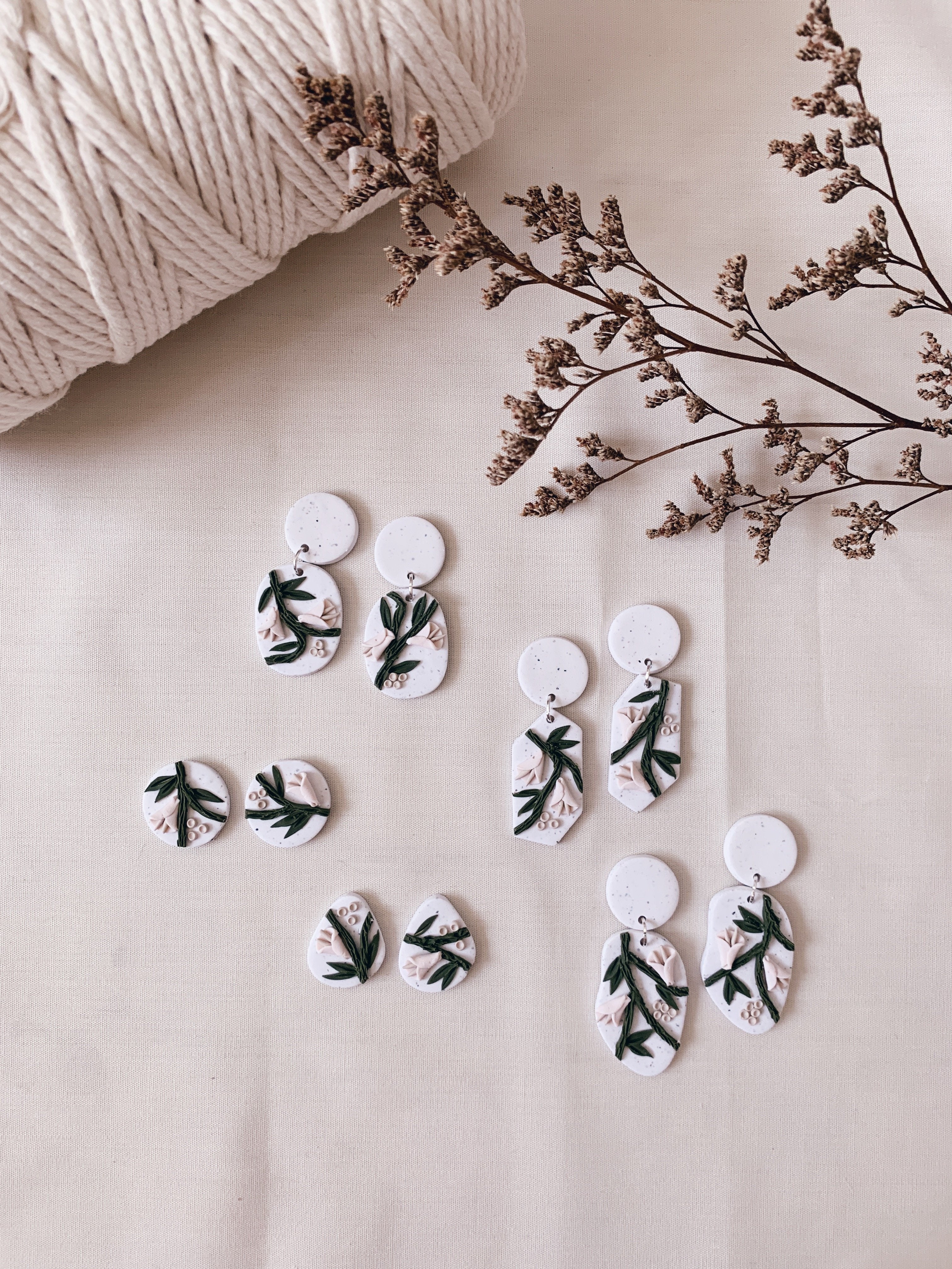Calla Lilies (Dainty Pink) - Peak Studs