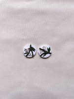 Load image into Gallery viewer, Calla Lilies (Dainty Pink) - Circle Studs
